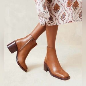 NEW Loeffler Randall Napa Nolan Tan Heeled Boots